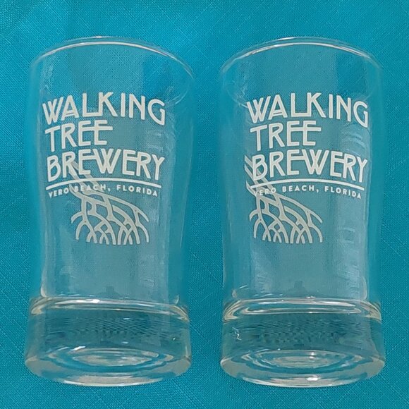 Walking Tree Brewery Vero Beach, FL set of 2 Snifters & Taster Glasses - Picture 3 of 9